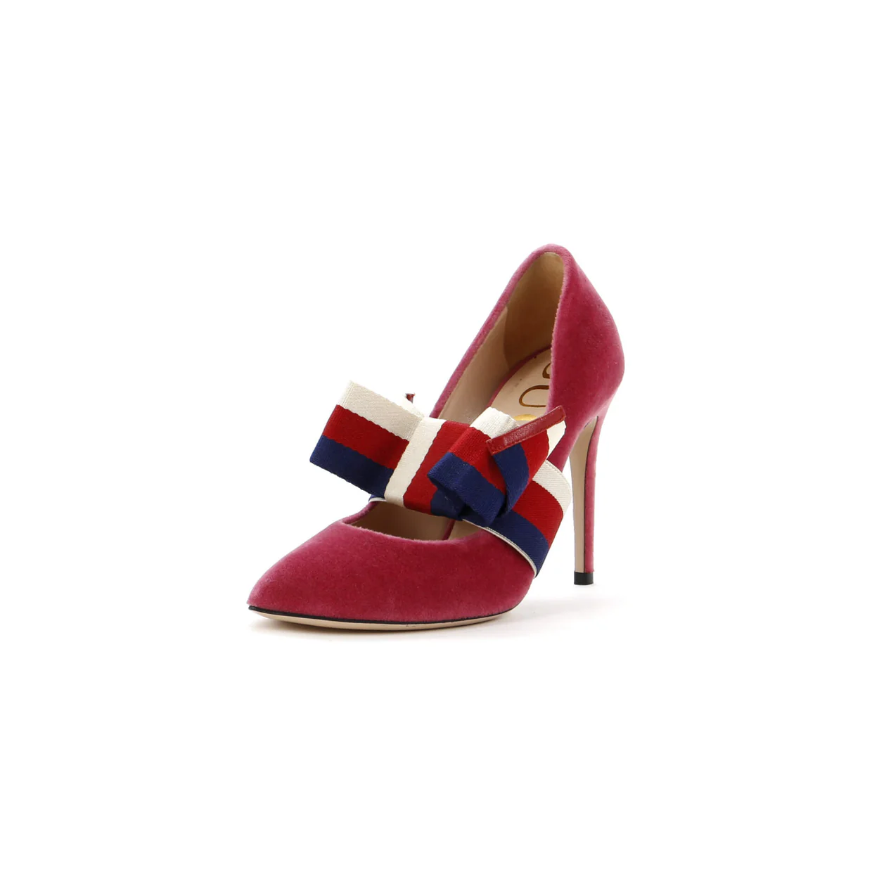 Women's Pumps with Removable Bow Velvet - Deep Luxury
