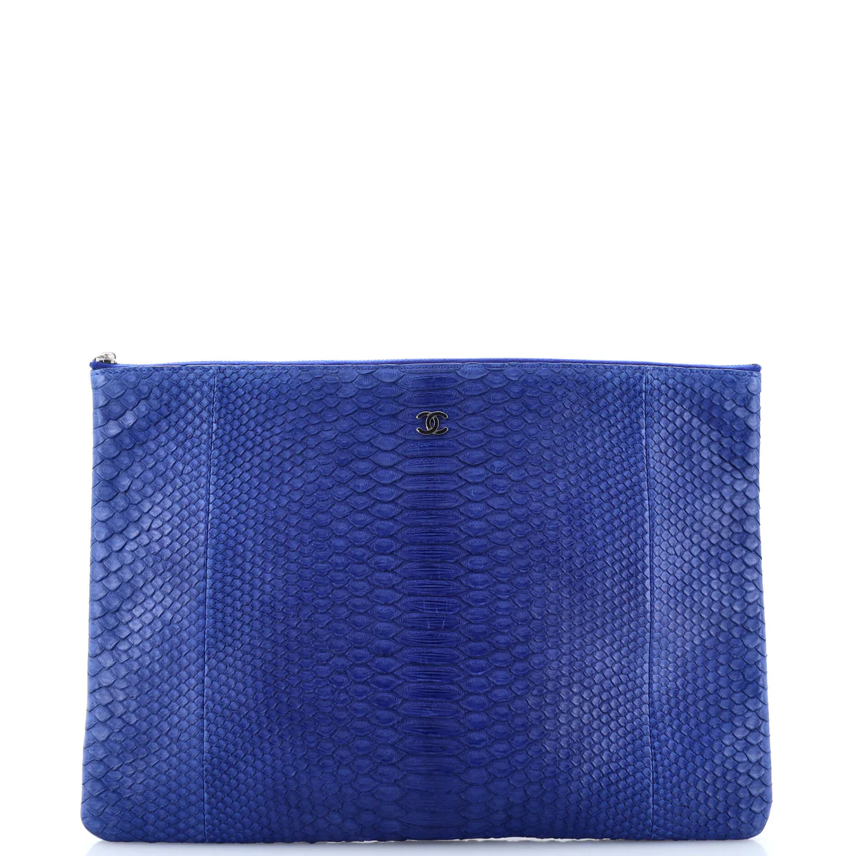 O Case Clutch Python Large - Deep Luxury