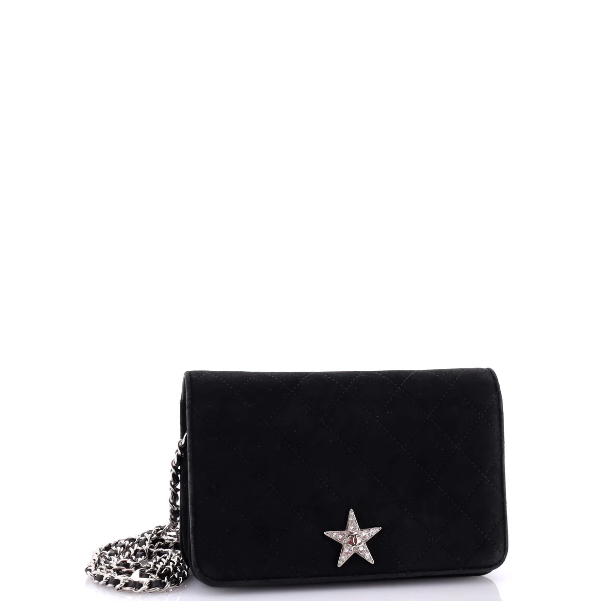Cocostellar Wallet On Chain Quilted Suede - Deep Luxury