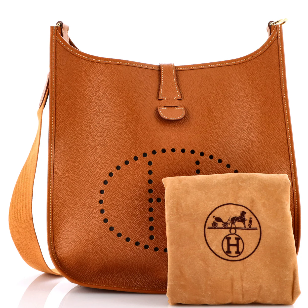 Evelyne Bag Gen I Courchevel GM - Deep Luxury