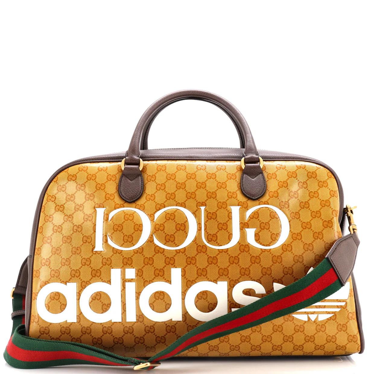 x adidas Duffle Bag GG Coated Canvas Medium - Deep Luxury