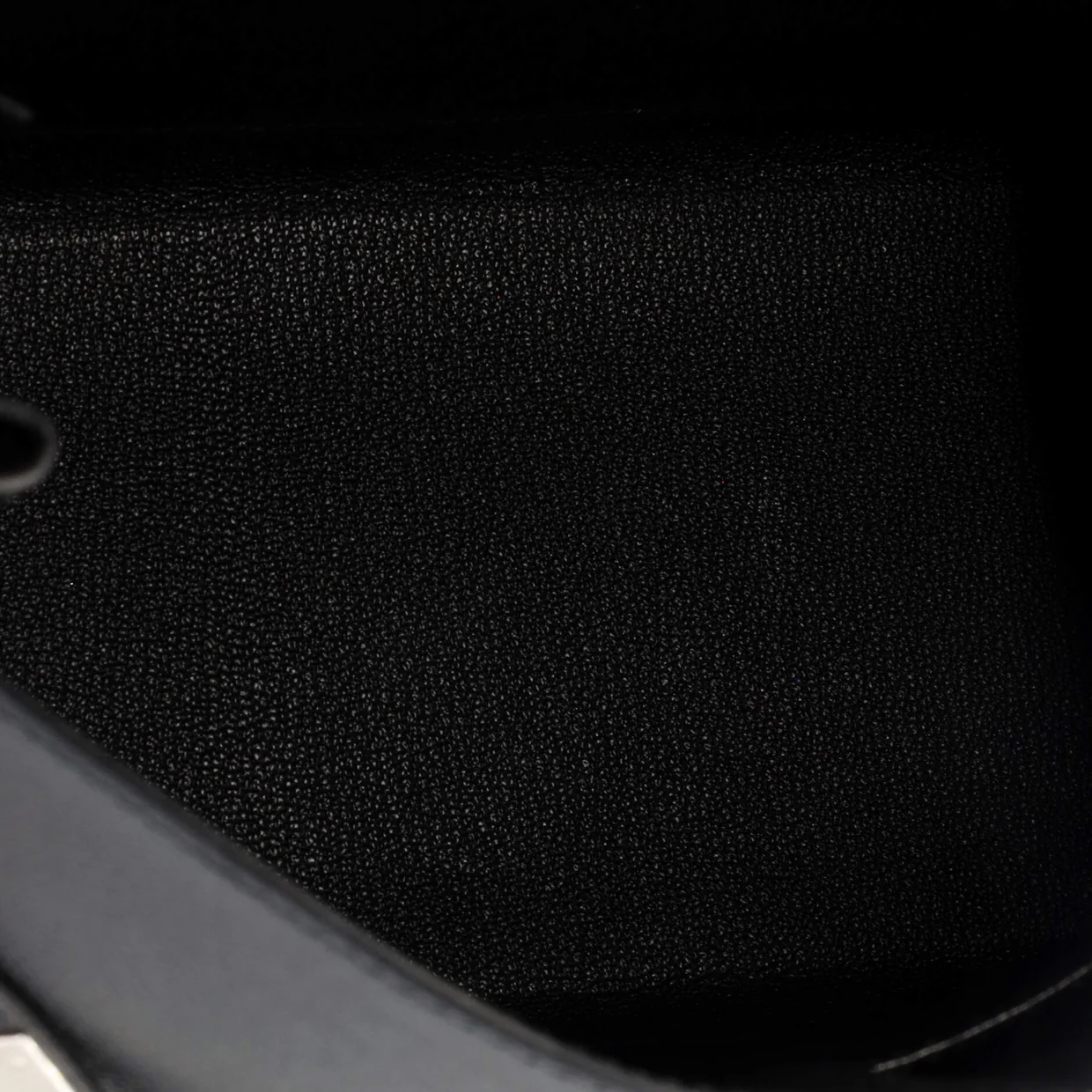 Kelly Handbag Noir Epsom with Palladium Hardware 28 - Deep Luxury