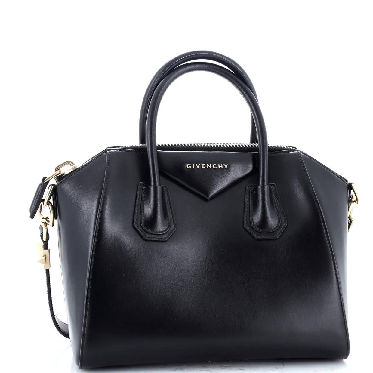 Antigona Bag Glazed Leather Small - Deep Luxury