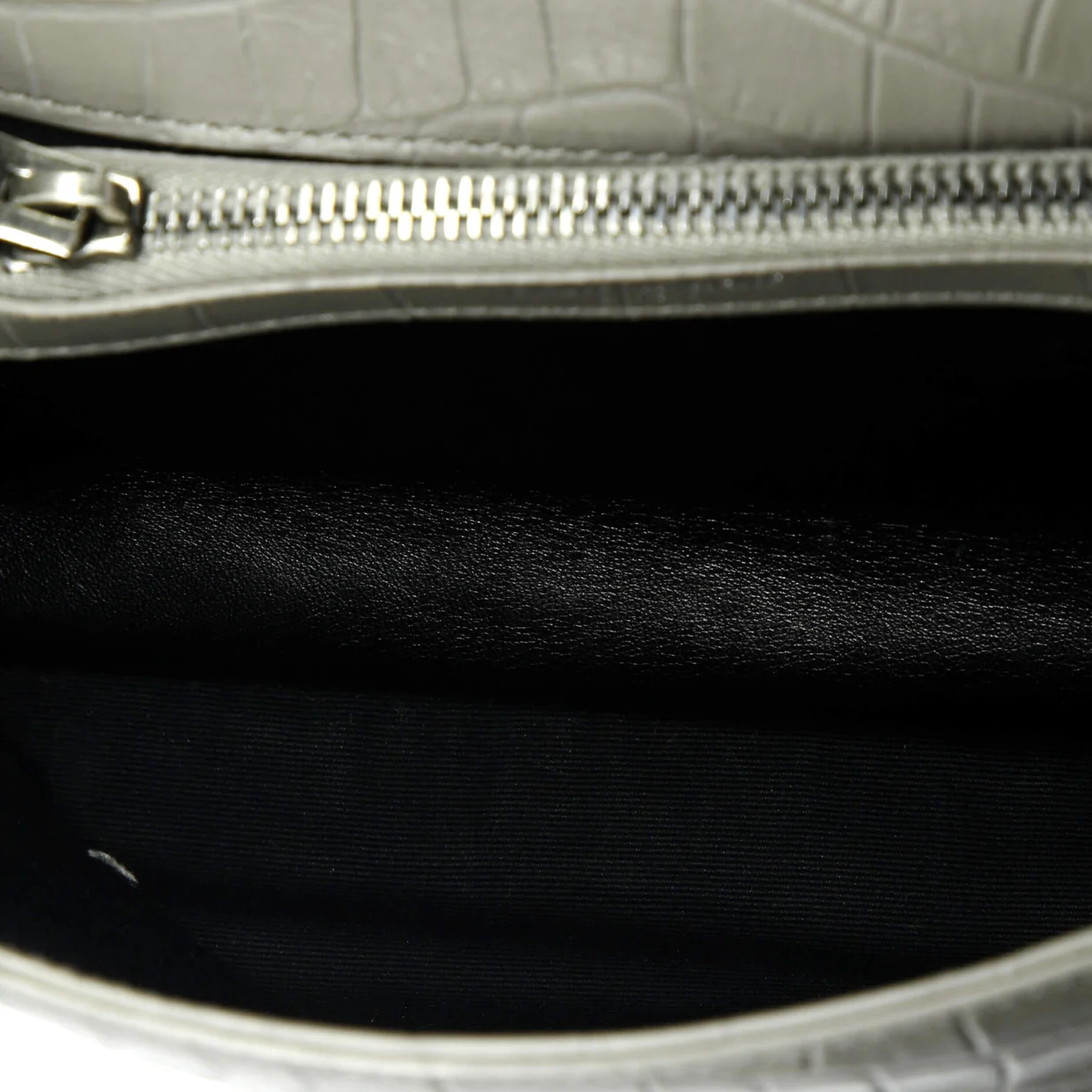 Classic Monogram College Bag Crocodile Embossed Leather Medium - Deep Luxury