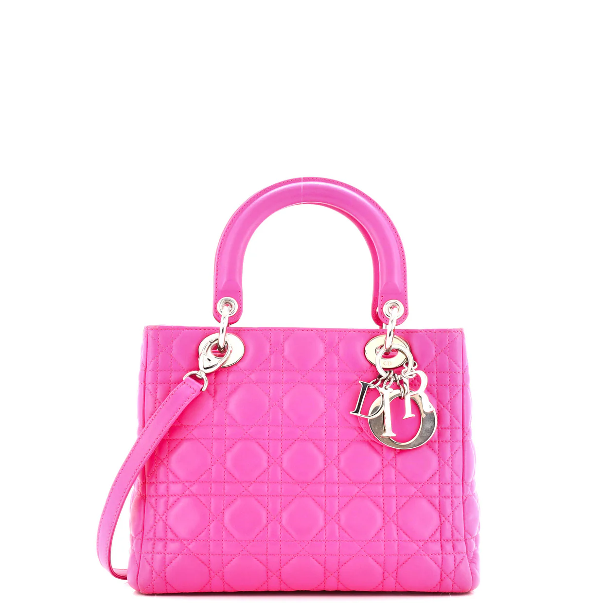 Lady Dior Bag Cannage Quilt Lambskin Medium - Deep Luxury