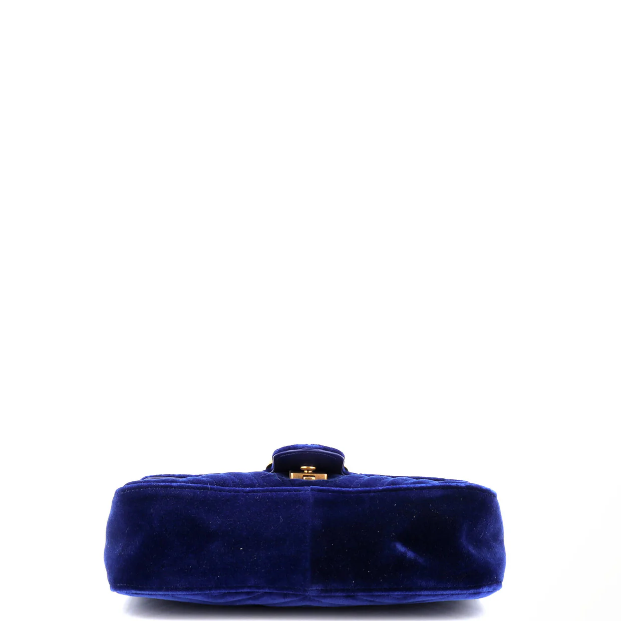 GG Marmont Flap Bag Matelasse Velvet Small - Deep Luxury