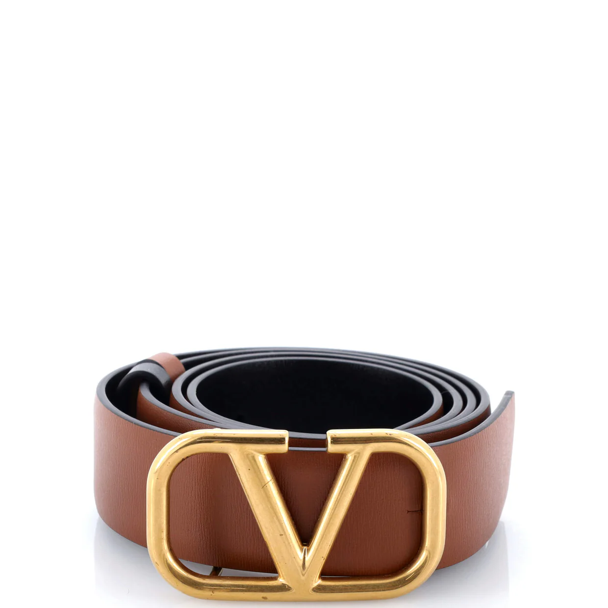 VLogo Reversible Belt Leather Wide - Deep Luxury