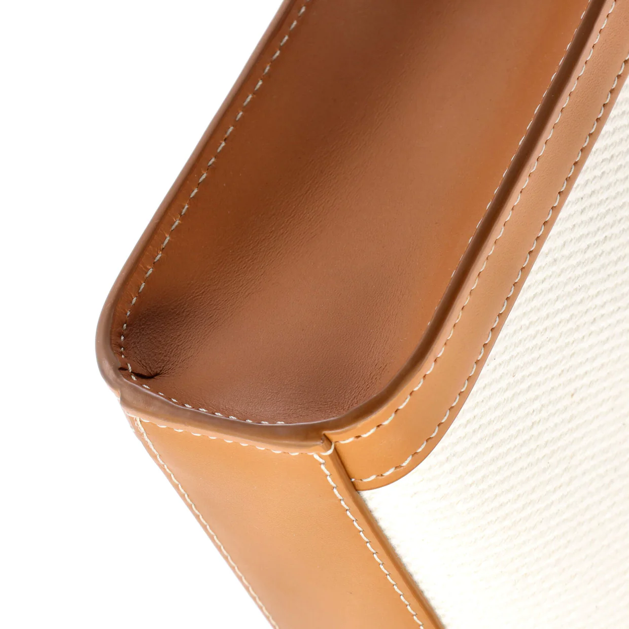 Vertical Cabas Tote Canvas with Leather Mini - Deep Luxury