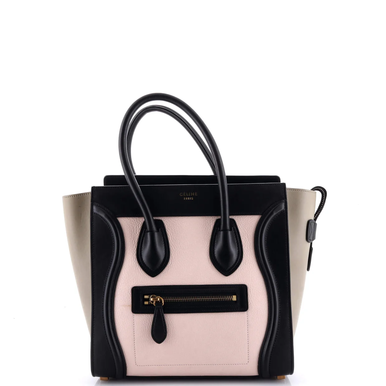 Tricolor Luggage Bag Leather Micro - Deep Luxury