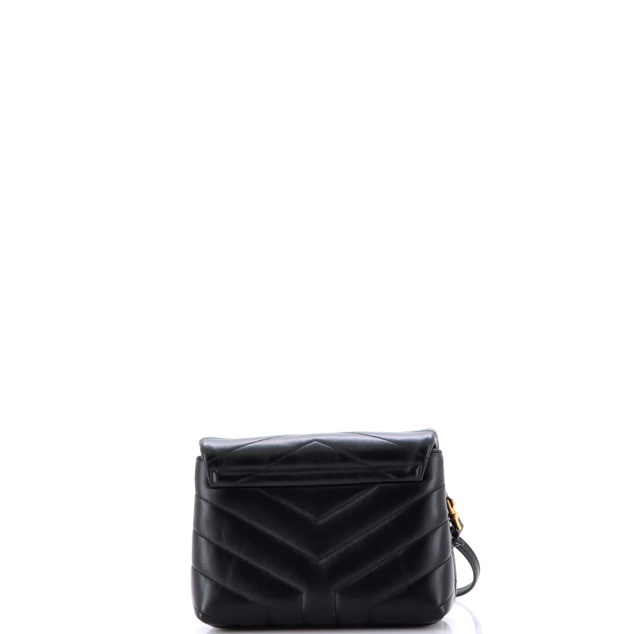 Loulou Shoulder Bag Matelasse Chevron Leather Toy - Deep Luxury