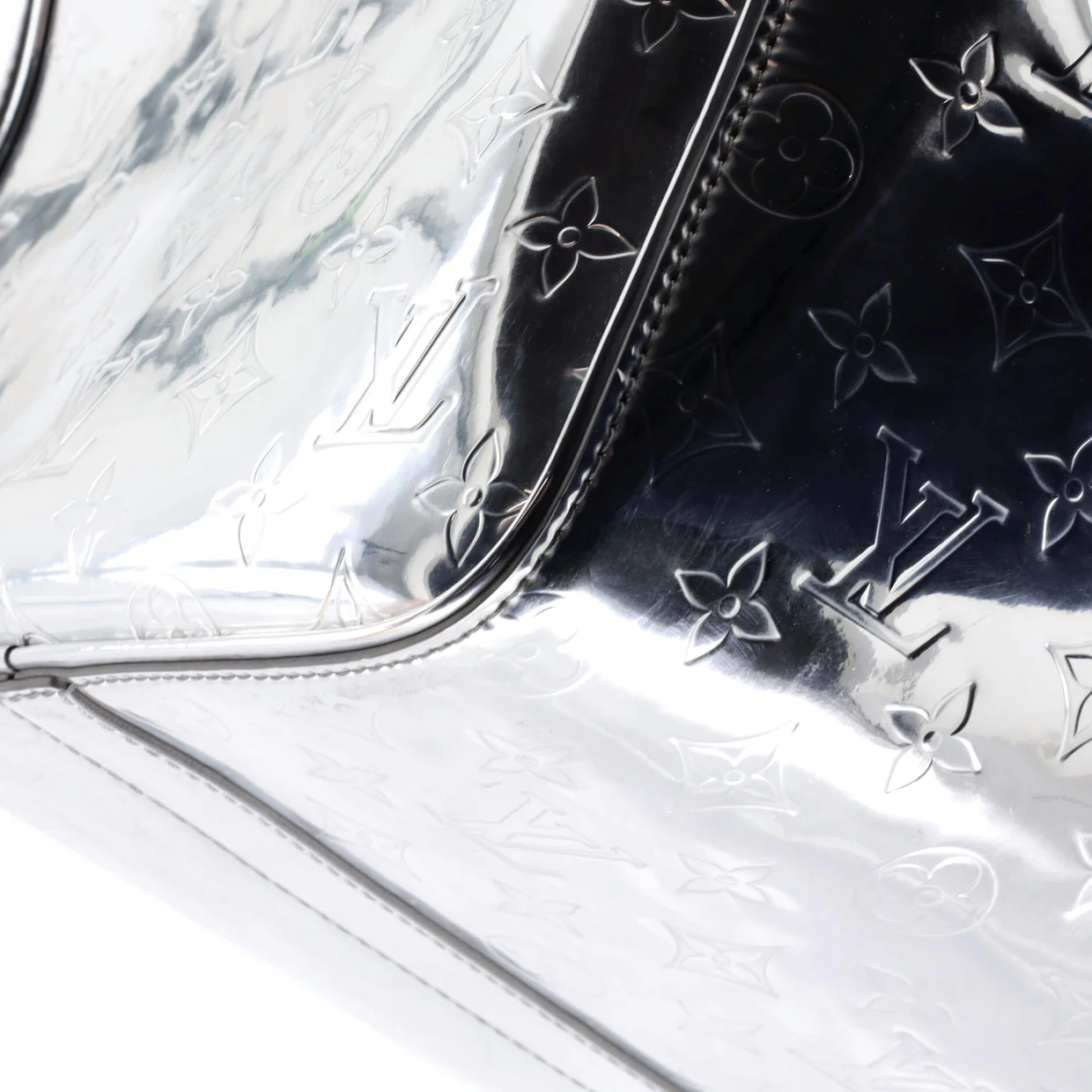 Keepall Bandouliere Bag Monogram Mirror Coated Canvas 50 - Deep Luxury