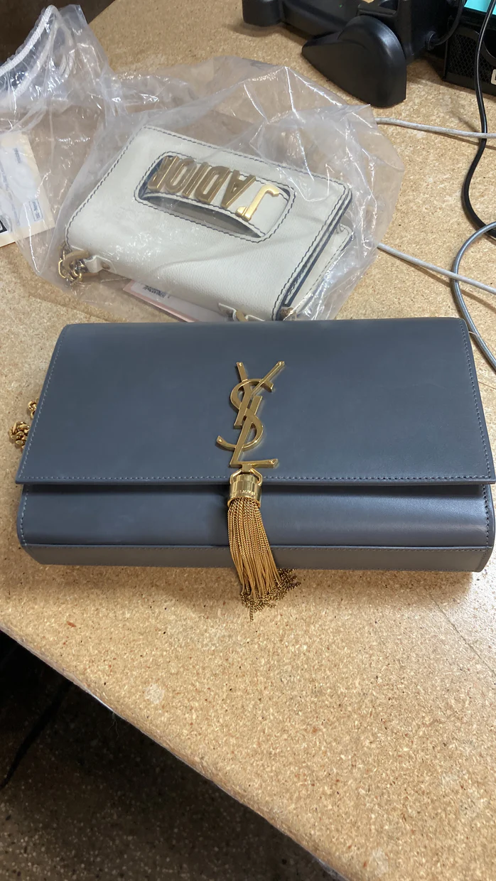 Classic Monogram Tassel Crossbody Bag Leather Medium - Deep Luxury