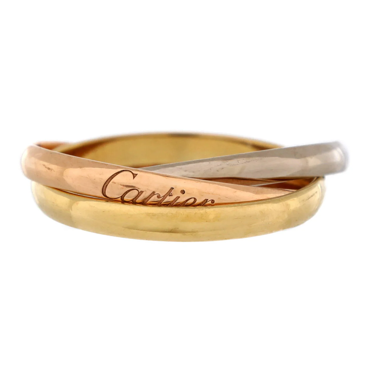 Trinity Ring 18K Tricolor Gold Small - Deep Luxury
