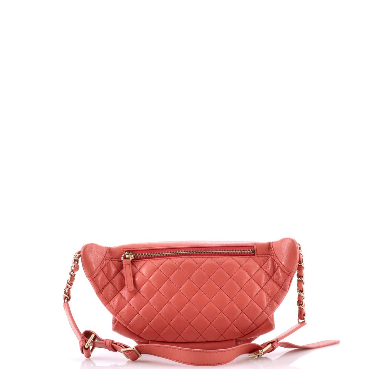 Bi Classic Waist Bag Quilted Crumpled Calfskin - Deep Luxury