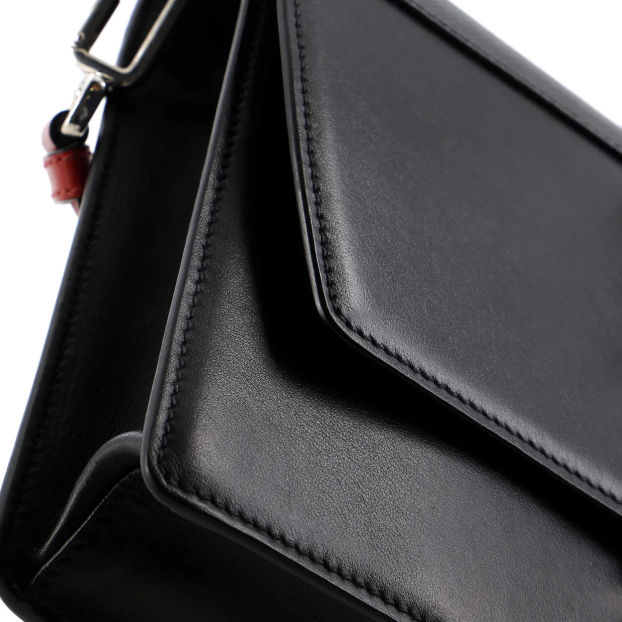 Elektra Shoulder Bag Studded Leather Small - Deep Luxury