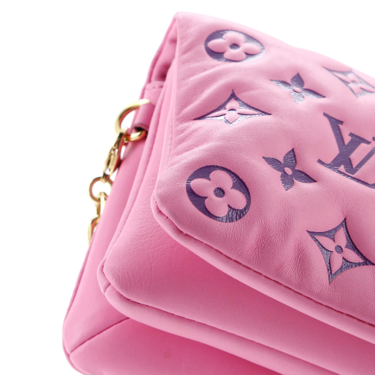 Coussin Pochette Monogram Embossed Lambskin - Deep Luxury