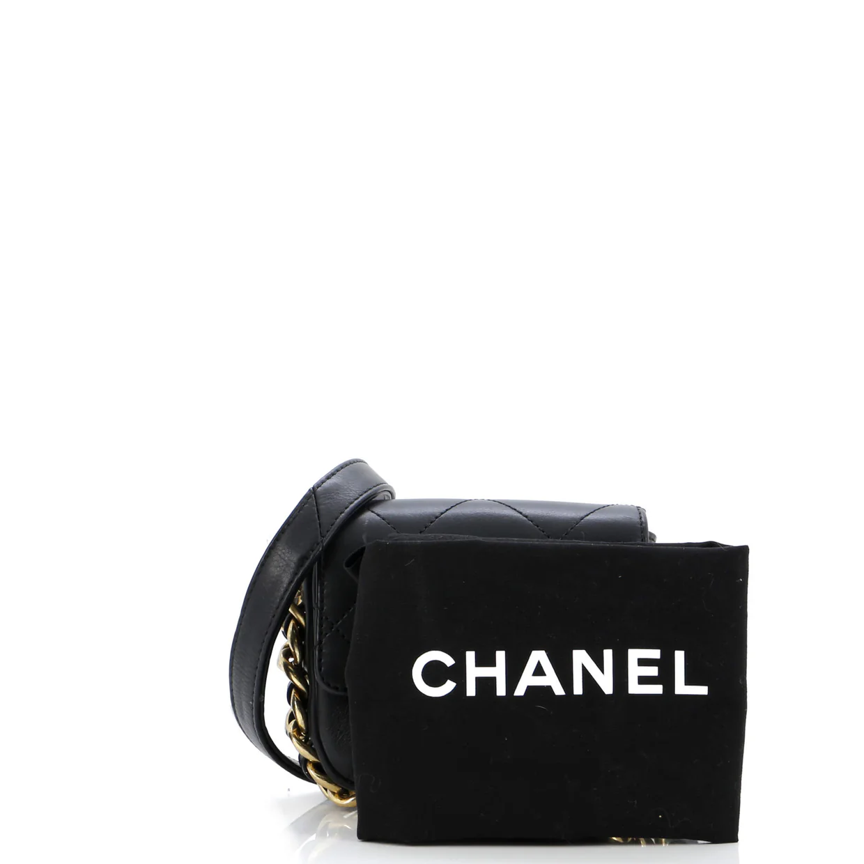 Framing Chain Flap Bag Quilted Calfskin Mini - Deep Luxury