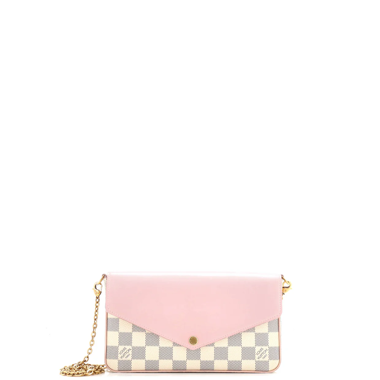 Felicie Pochette Damier and Leather - Deep Luxury