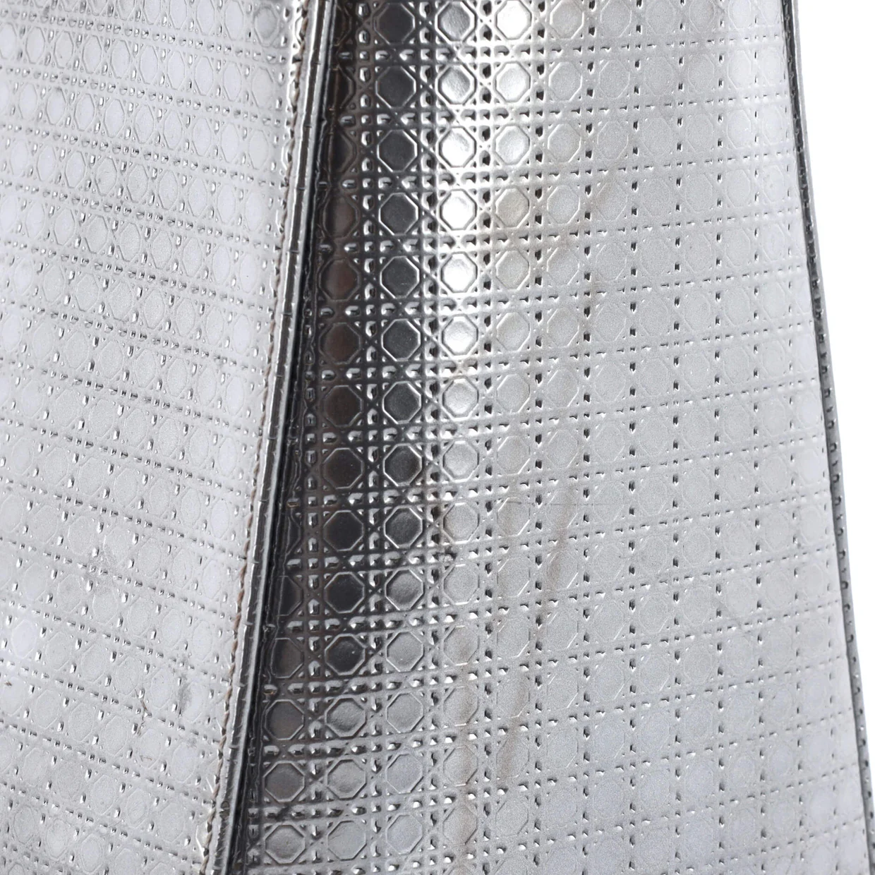 Lady Dior Bag Micro Cannage Metallic Calfskin Medium - Deep Luxury