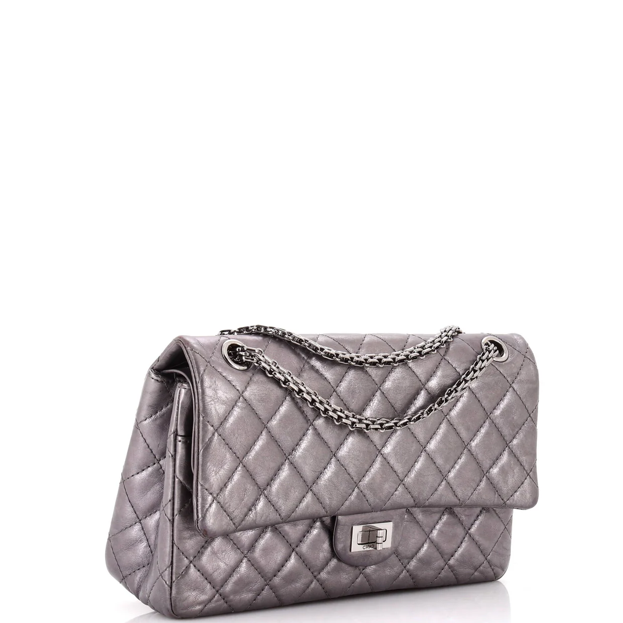 Reissue 2.55 Flap Bag Quilted Metallic Aged Calfskin 226 - Deep Luxury