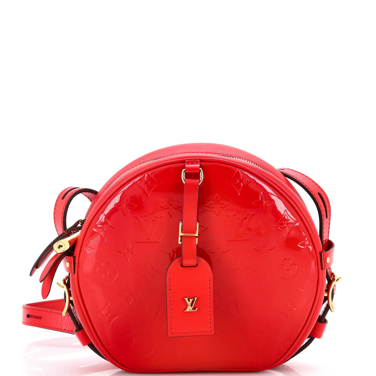 Boite Chapeau Souple Bag Monogram Vernis MM - Deep Luxury