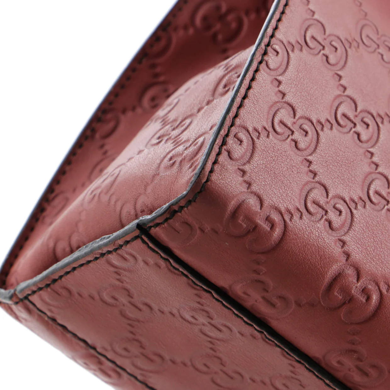 Emily Chain Flap Bag Guccissima Leather Medium - Deep Luxury