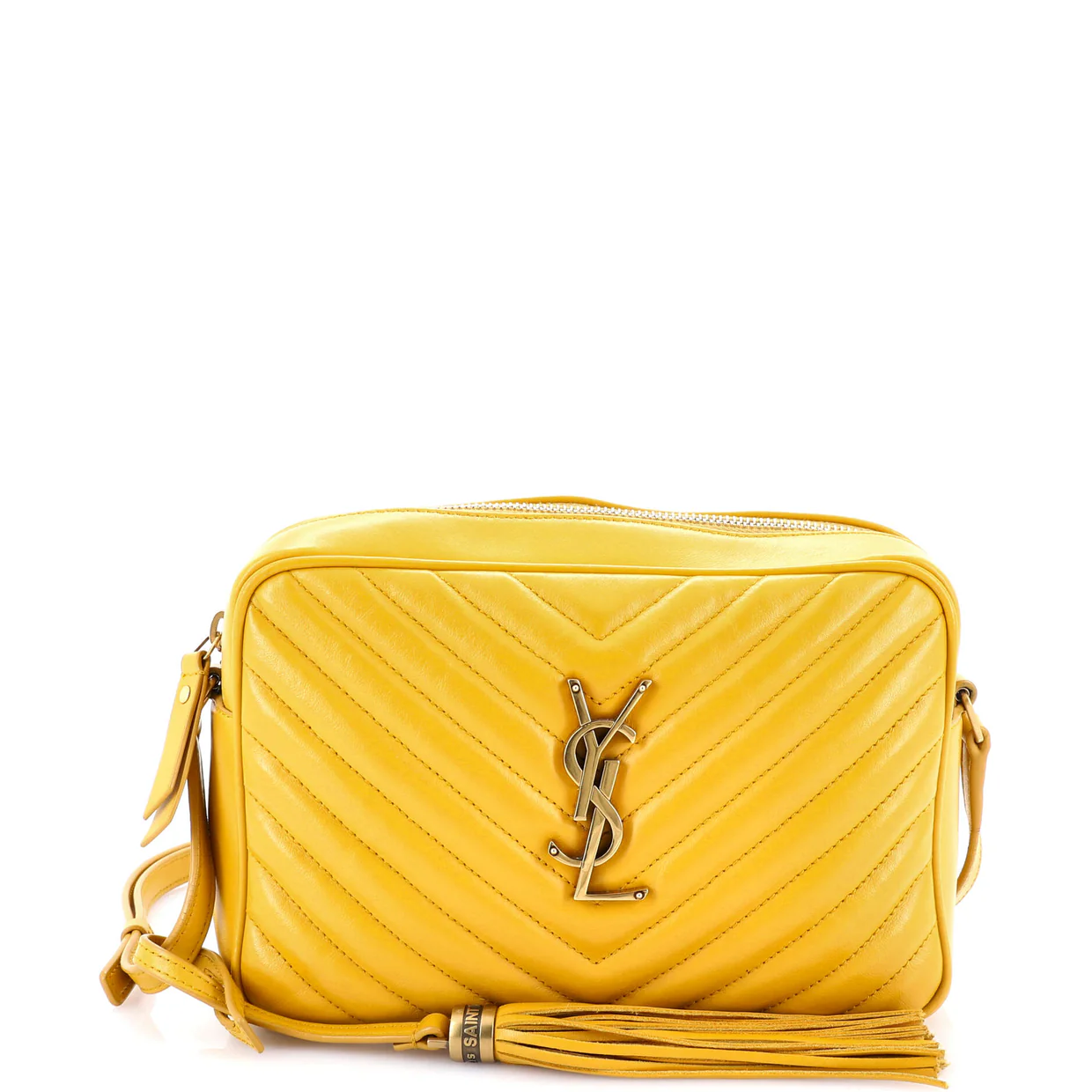 Lou Camera Bag Matelasse Chevron Leather Small - Deep Luxury