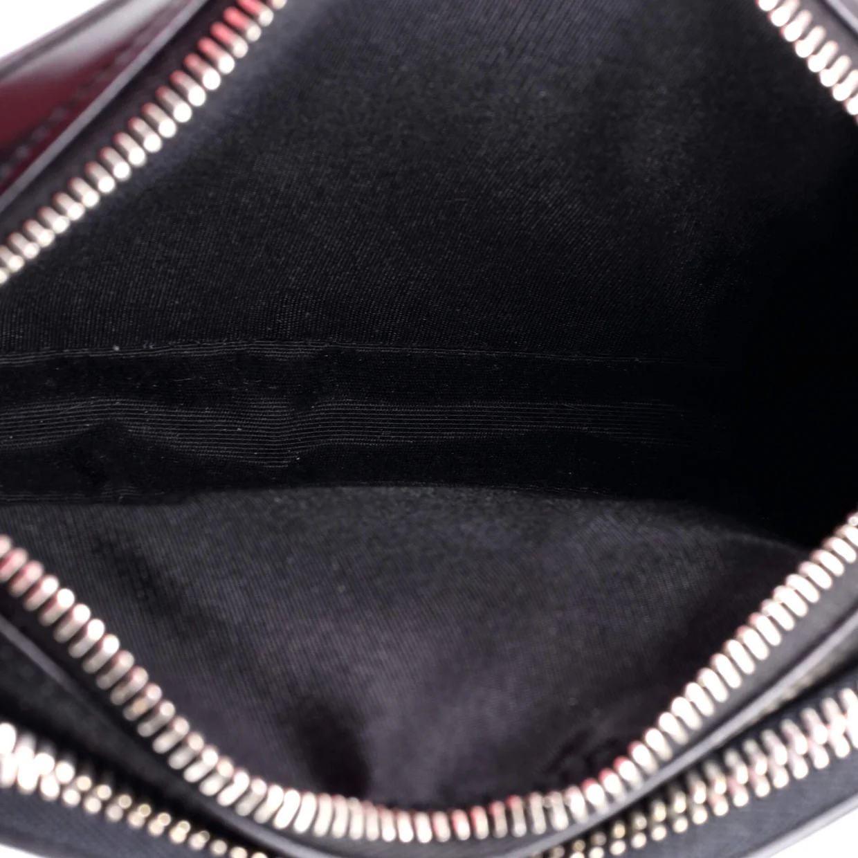 Double Zip Crossbody Pouch Oblique Galaxy Leather - Deep Luxury