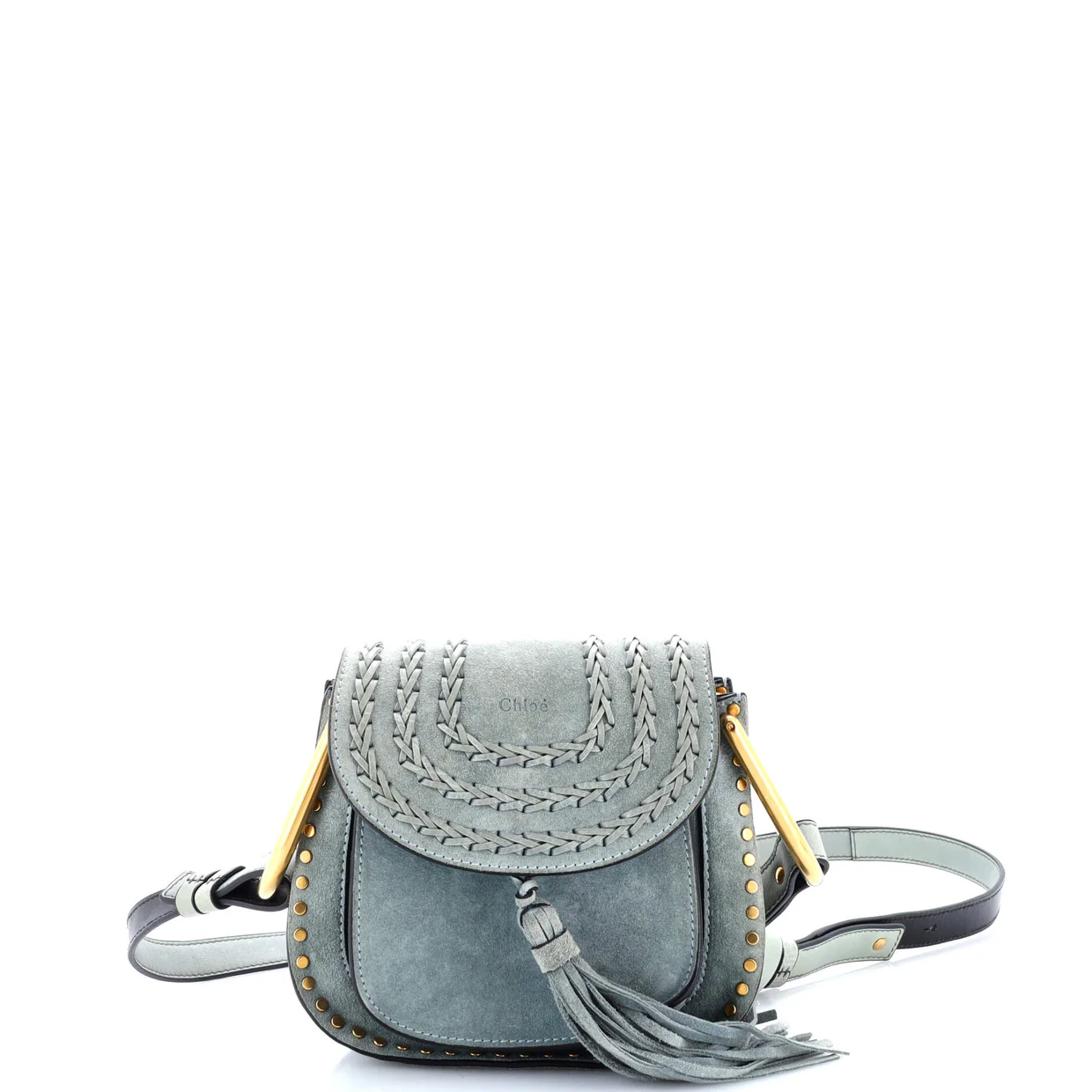 Hudson Handbag Whipstitch Suede Mini - Deep Luxury