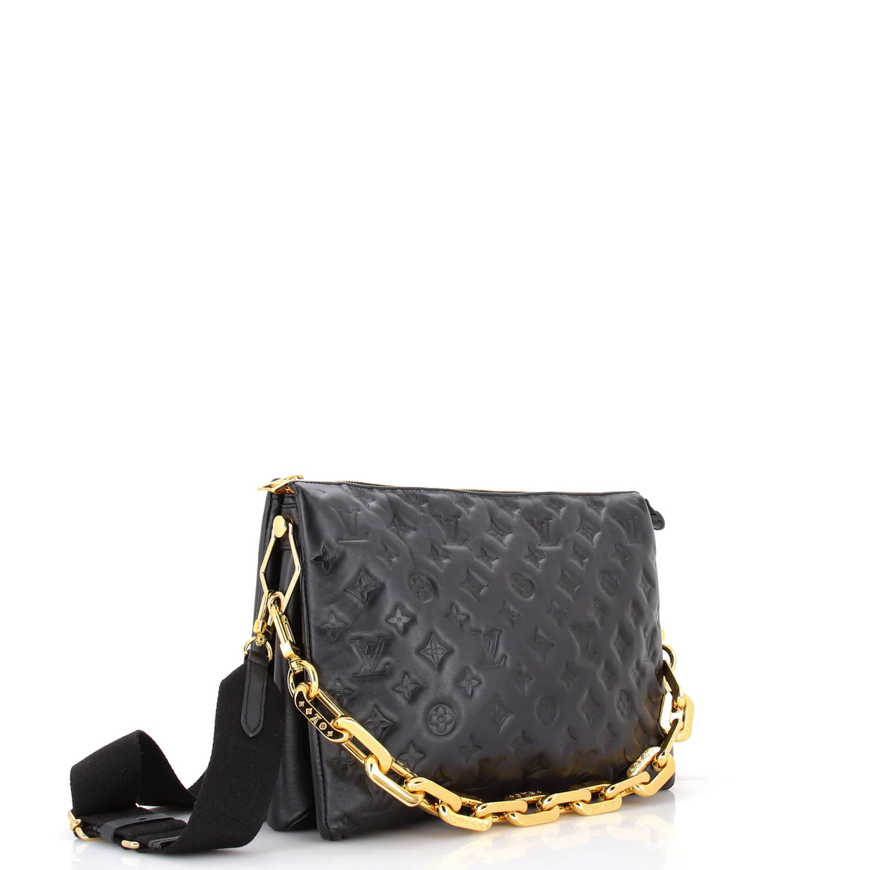 Coussin Bag Monogram Embossed Lambskin MM - Deep Luxury