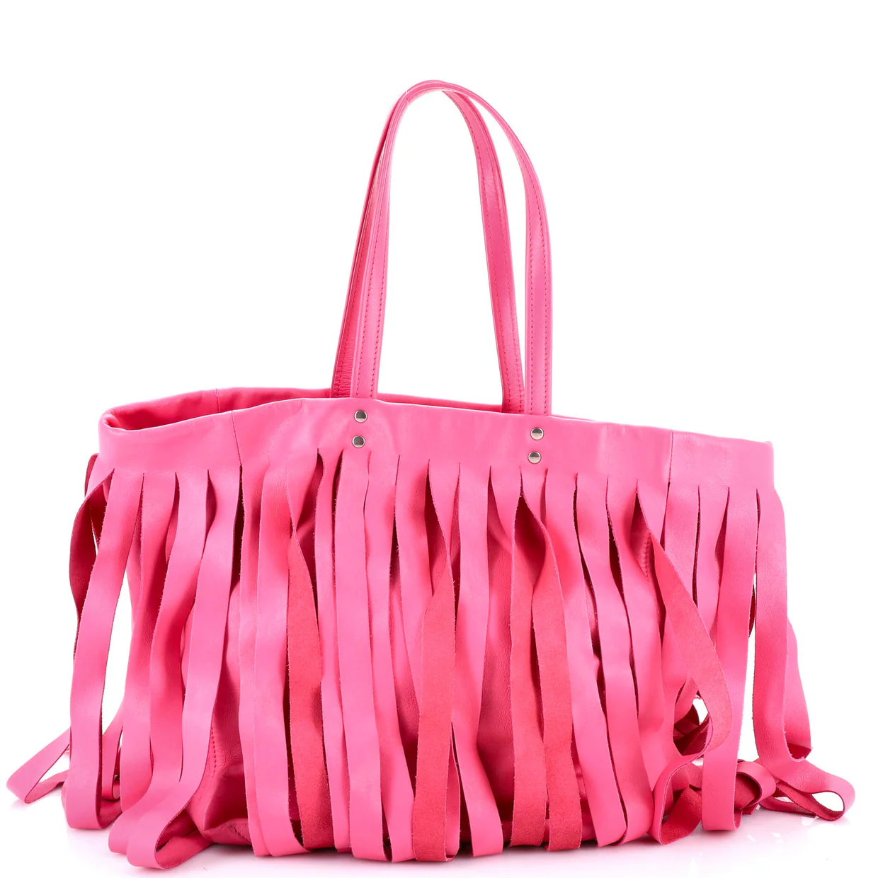 Laundry Cabas Tote Fringe Leather Small - Deep Luxury
