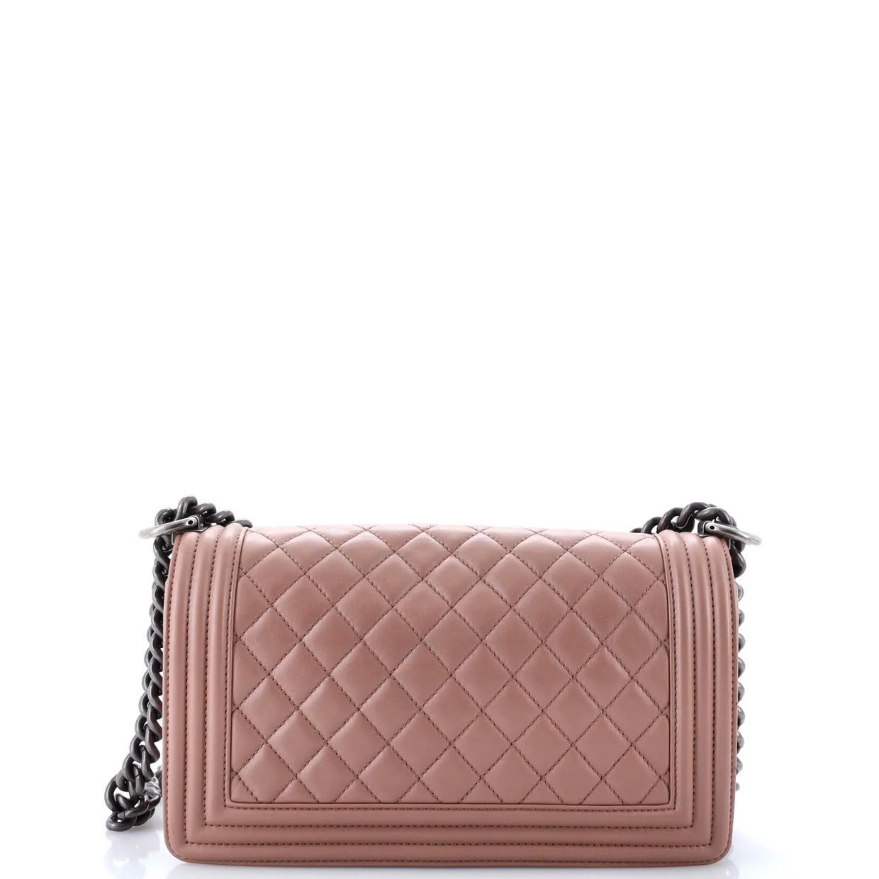 Boy Flap Bag Quilted Metallic Calfskin Old Medium - Deep Luxury