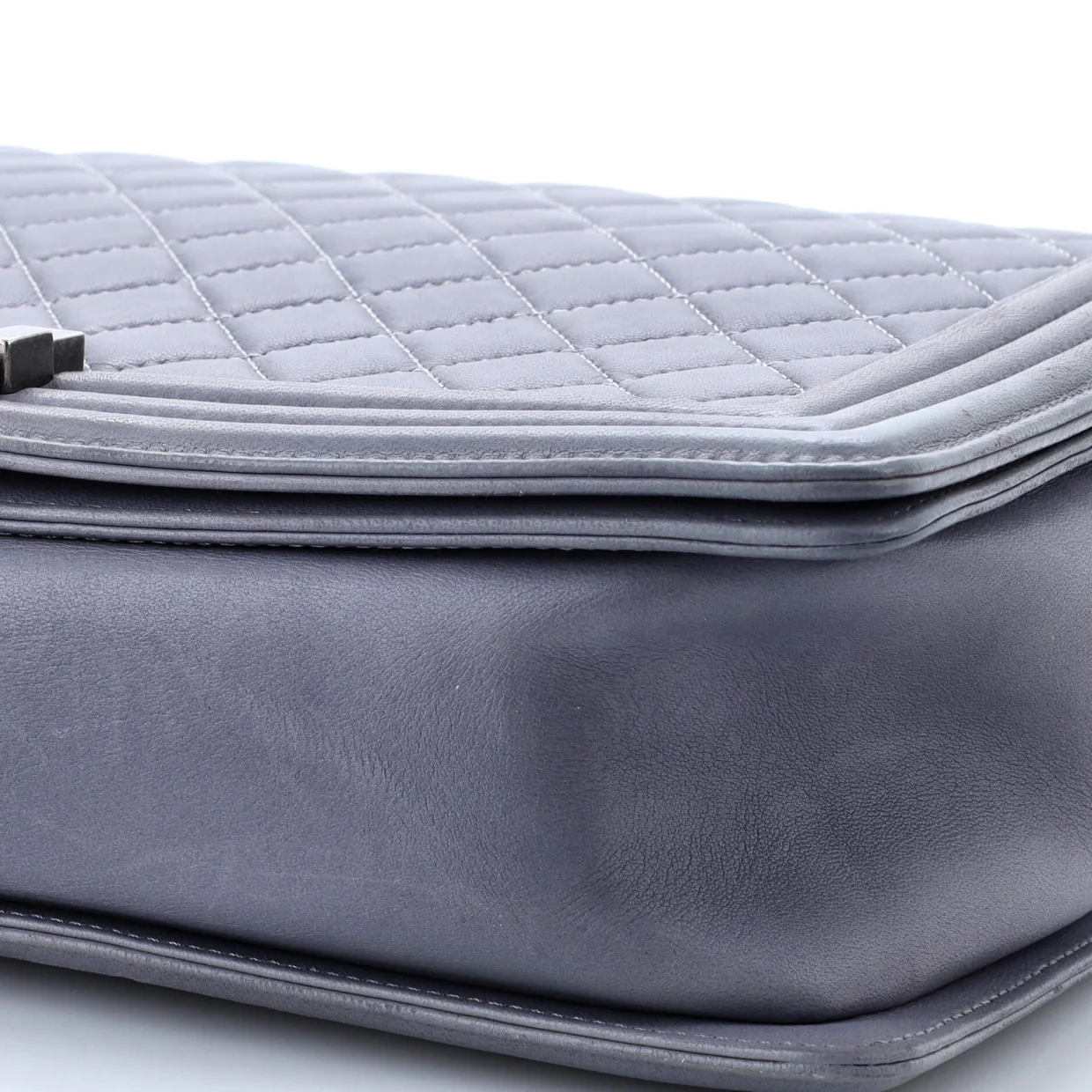 Boy Flap Bag Quilted Lambskin Large - Deep Luxury