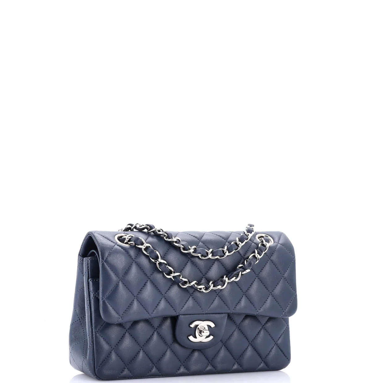 Classic Double Flap Bag Quilted Lambskin Small - Deep Luxury