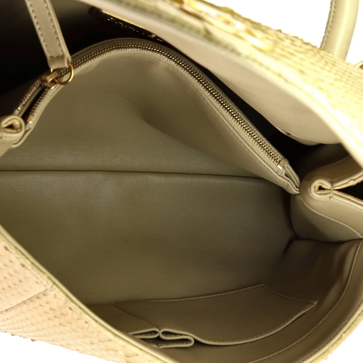 Coco Top Handle Bag Python Medium - Deep Luxury