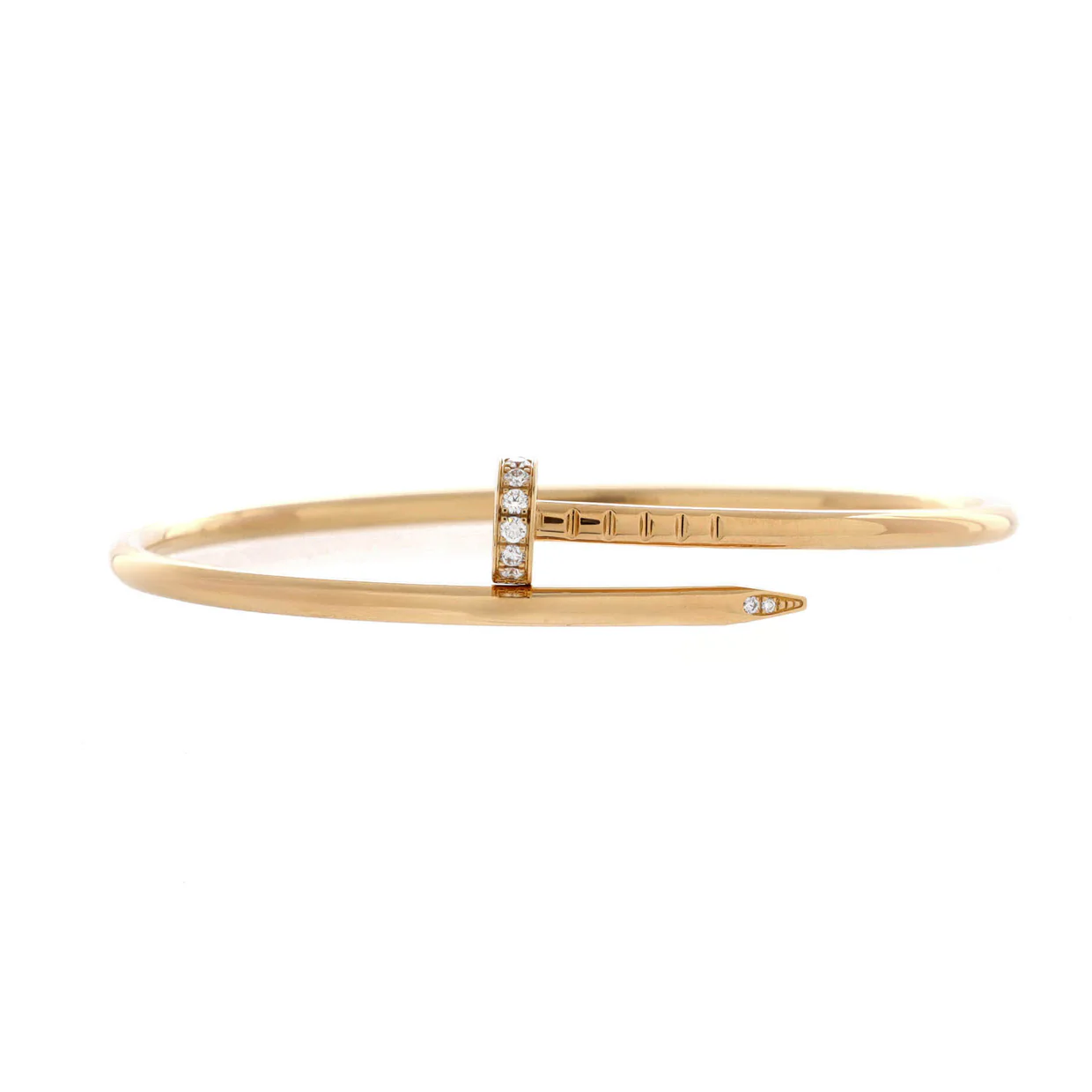 Juste un Clou Bracelet 18K Yellow Gold with Diamonds Small - Deep Luxury
