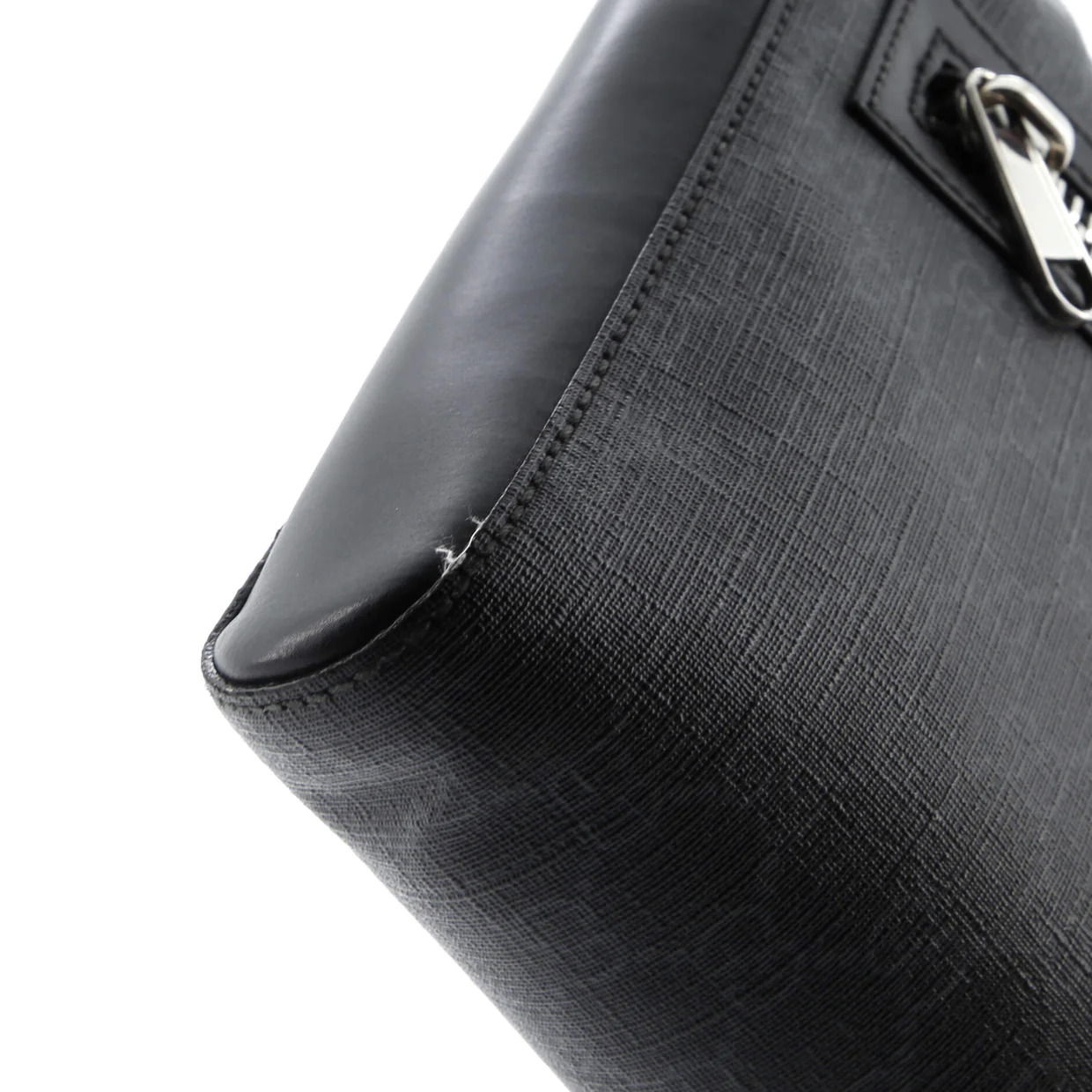 Web Strap Front Zip Messenger Bag GG Coated Canvas Small - Deep Luxury