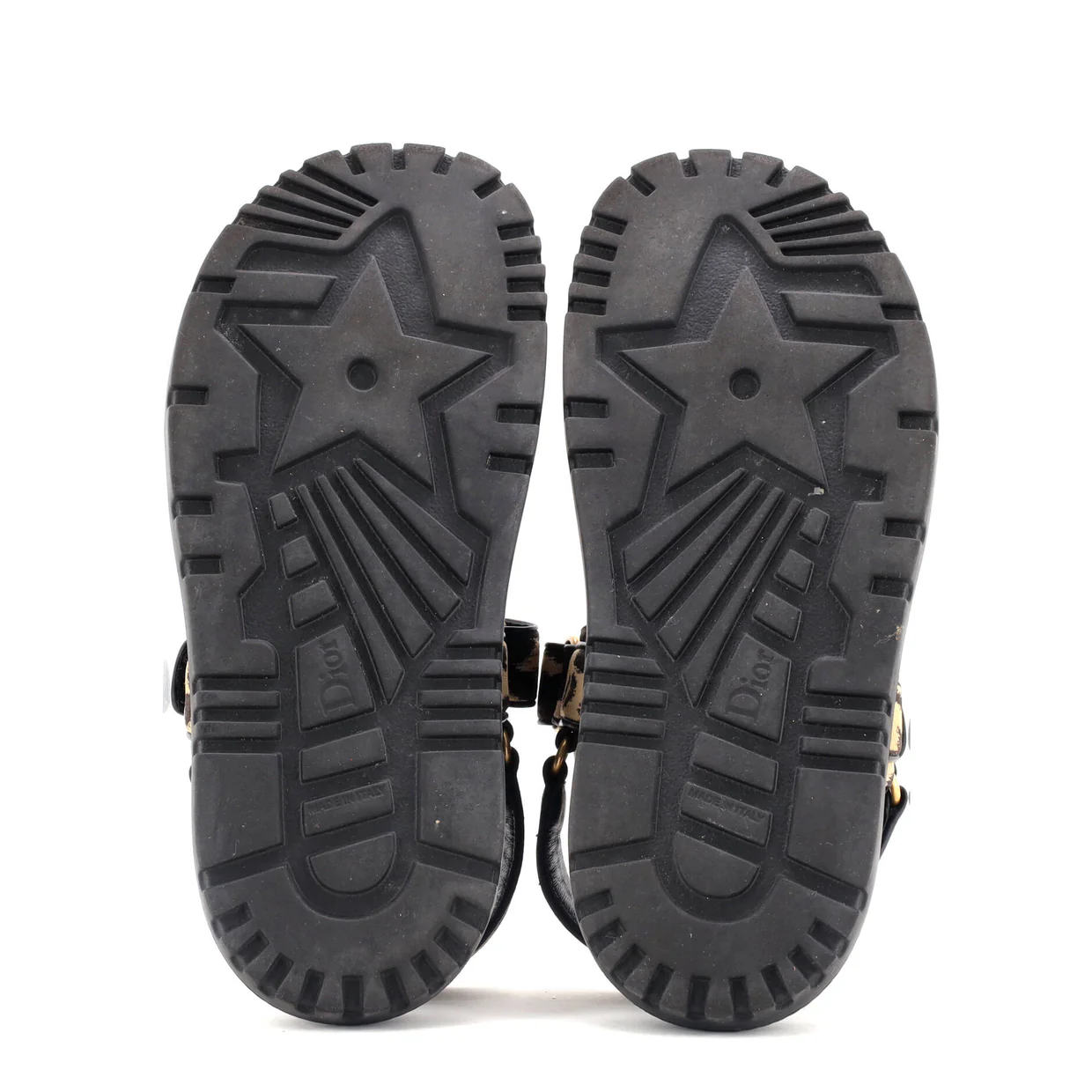 Women's DiorAct Sandals Printed Technical Fabric - Deep Luxury