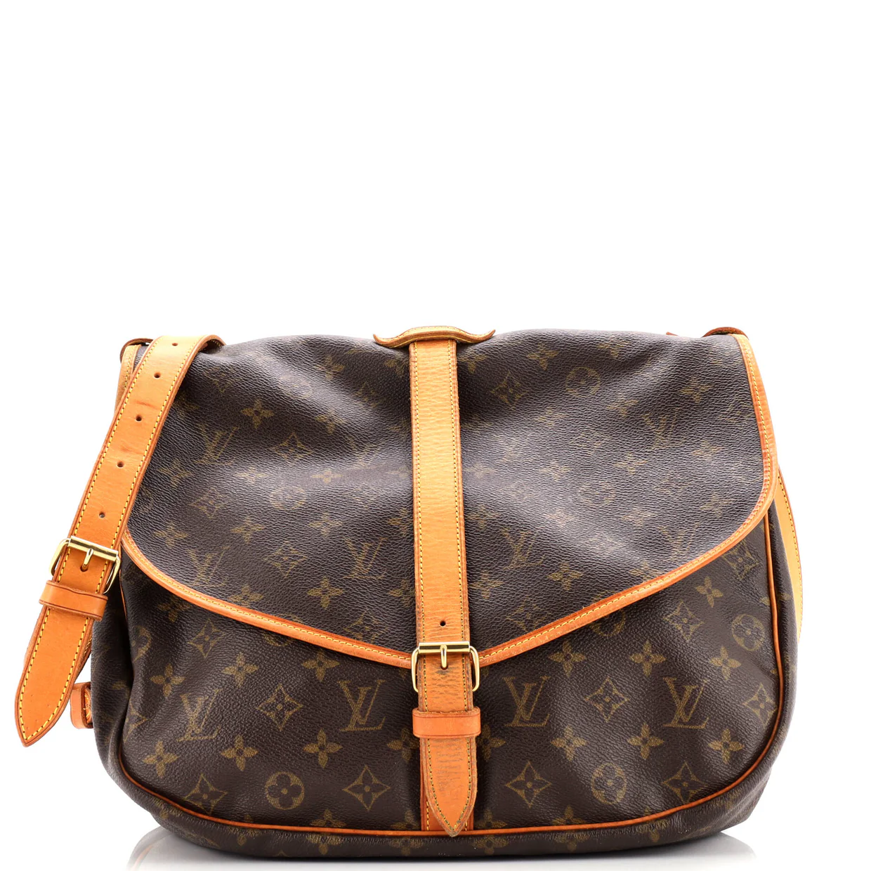 Saumur Handbag Monogram Canvas 35 - Deep Luxury