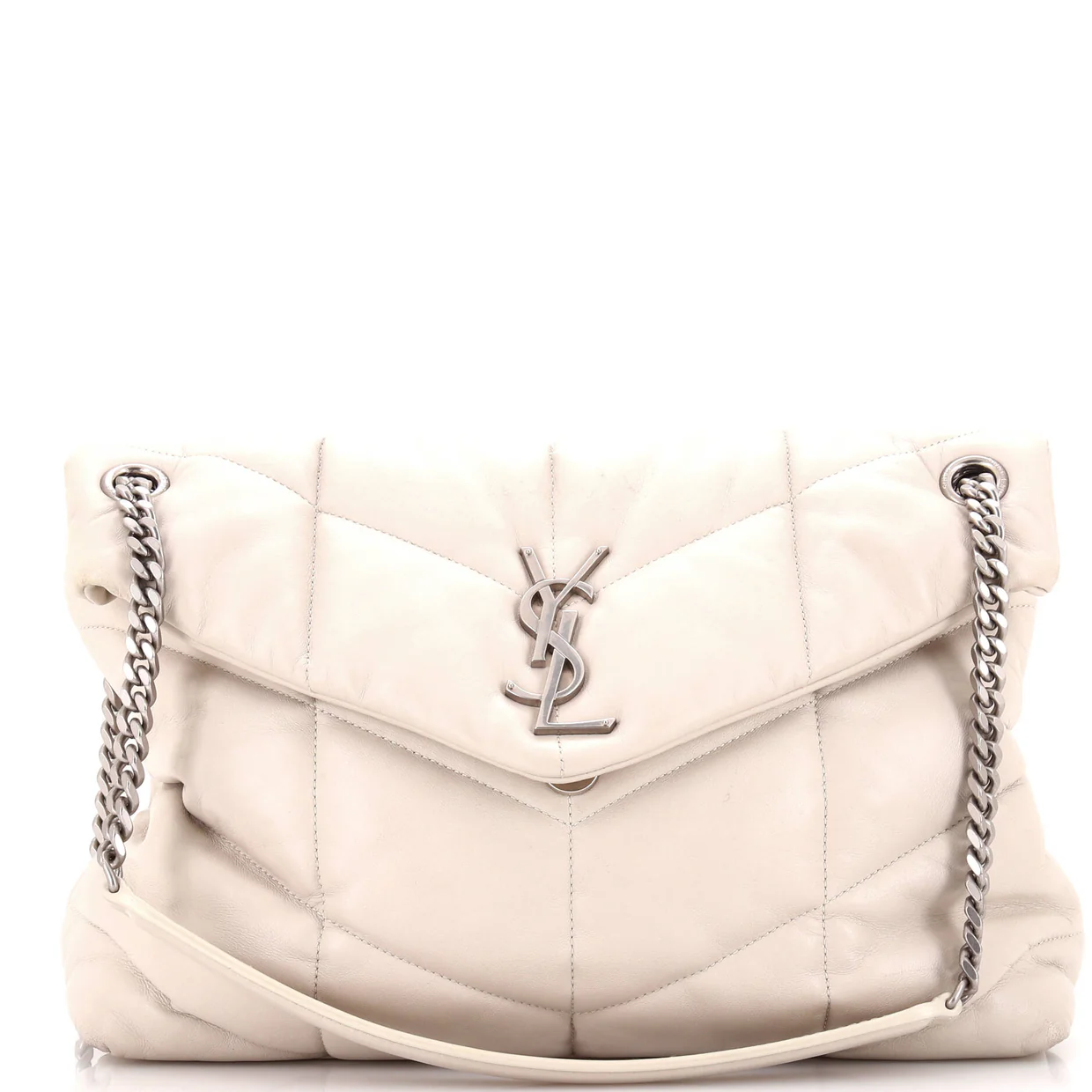 Loulou Puffer Shoulder Bag Quilted Leather Medium - Deep Luxury