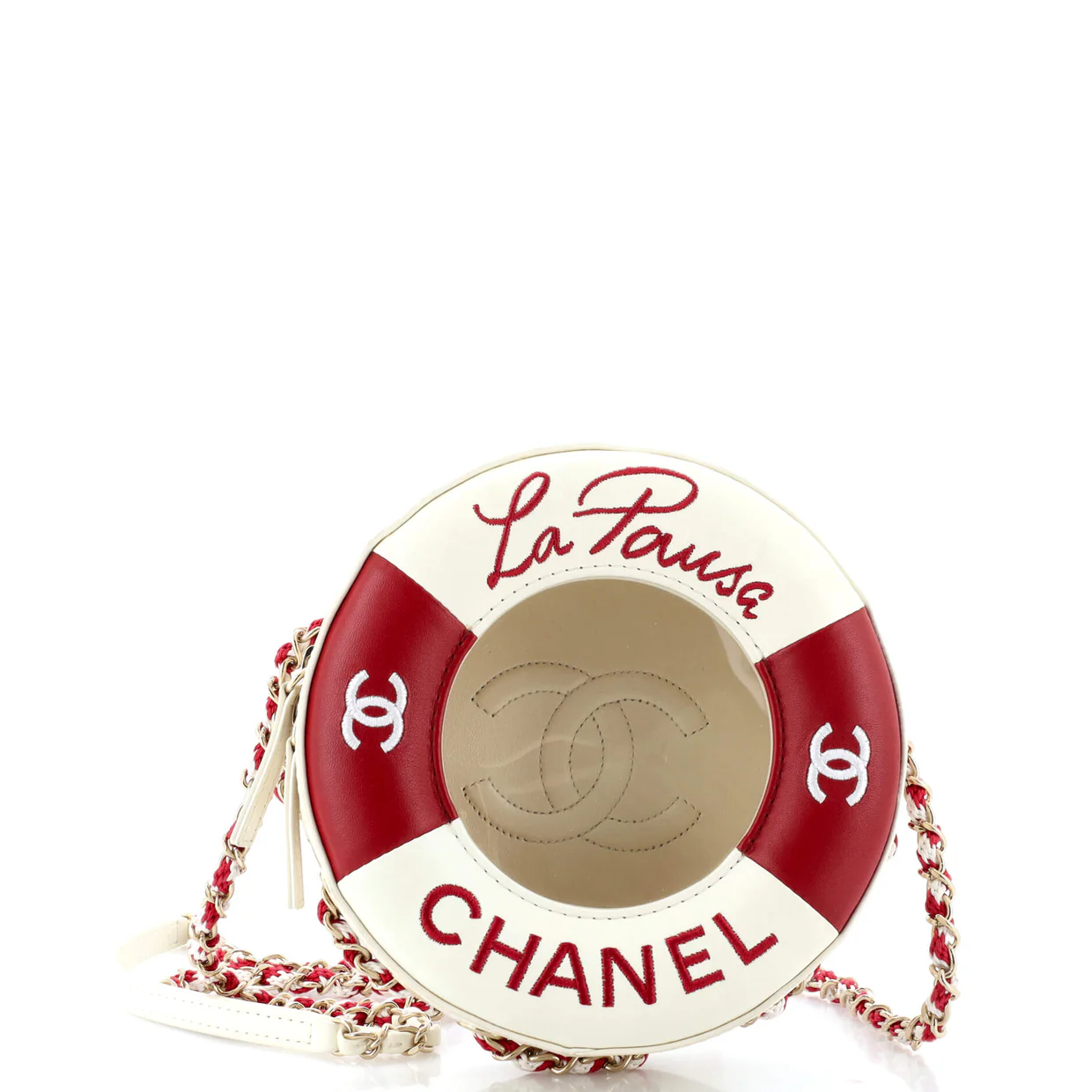 Lifesaver Round Crossbody Bag Lambskin Small - Deep Luxury