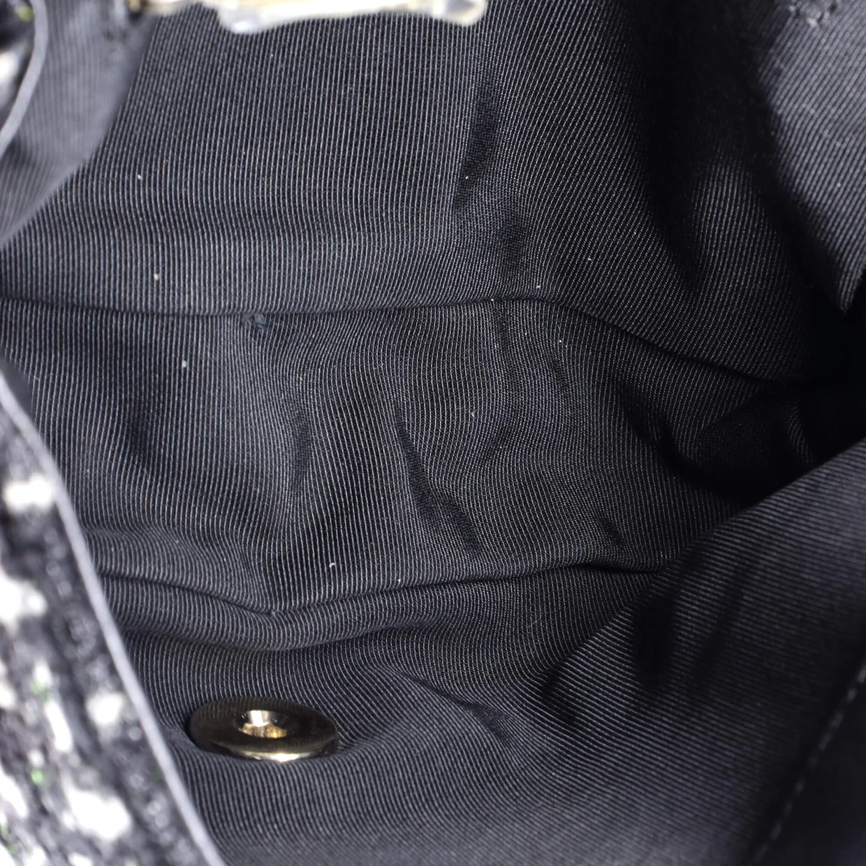 Chain Handle CC Flap Bag Quilted Lambskin and Tweed Small - Deep Luxury