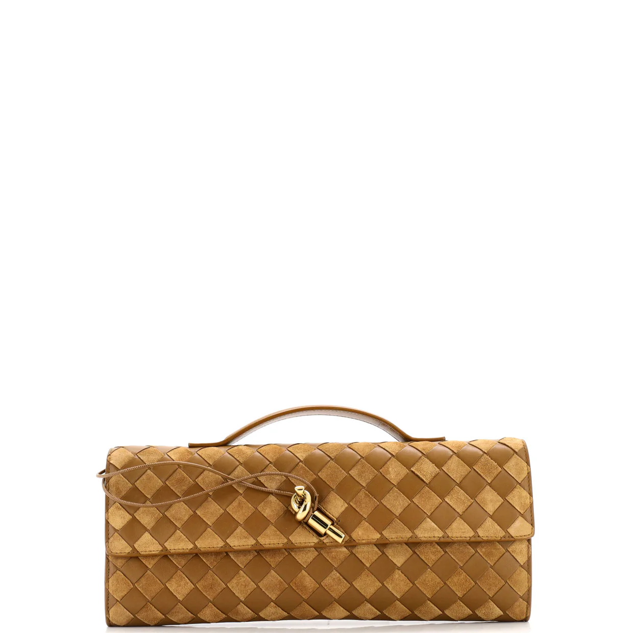 Andiamo Top Handle Clutch Intrecciato Nappa Long - Deep Luxury