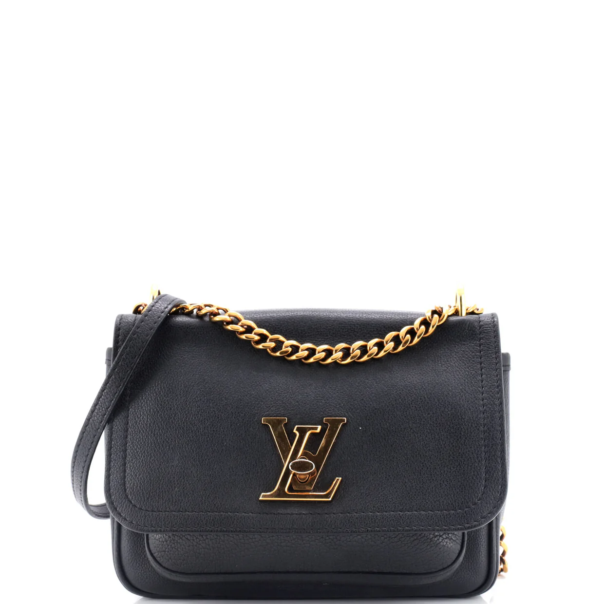 Lockme Chain Bag Leather - Deep Luxury