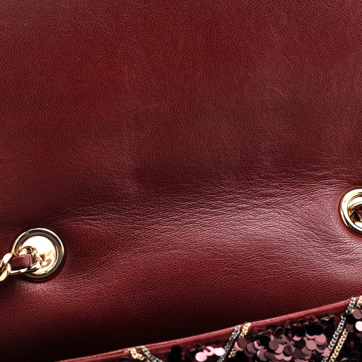 CC Flap Bag Chevron Sequins Mini - Deep Luxury