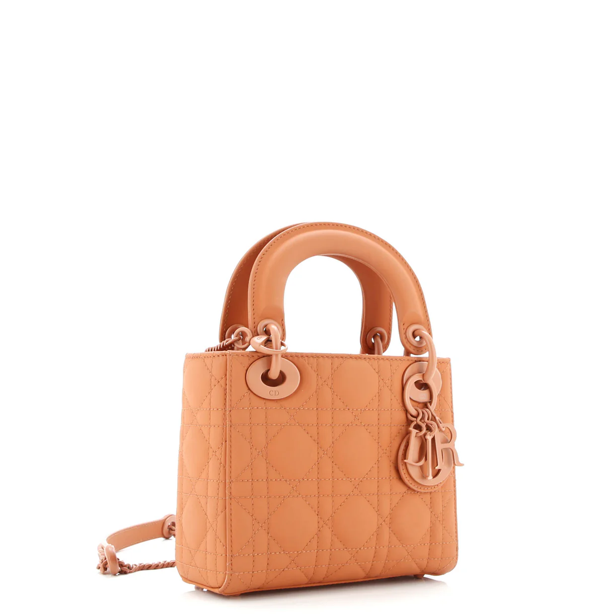 Ultra Matte Lady Dior Chain Bag Cannage Quilt Calfskin Mini - Deep Luxury