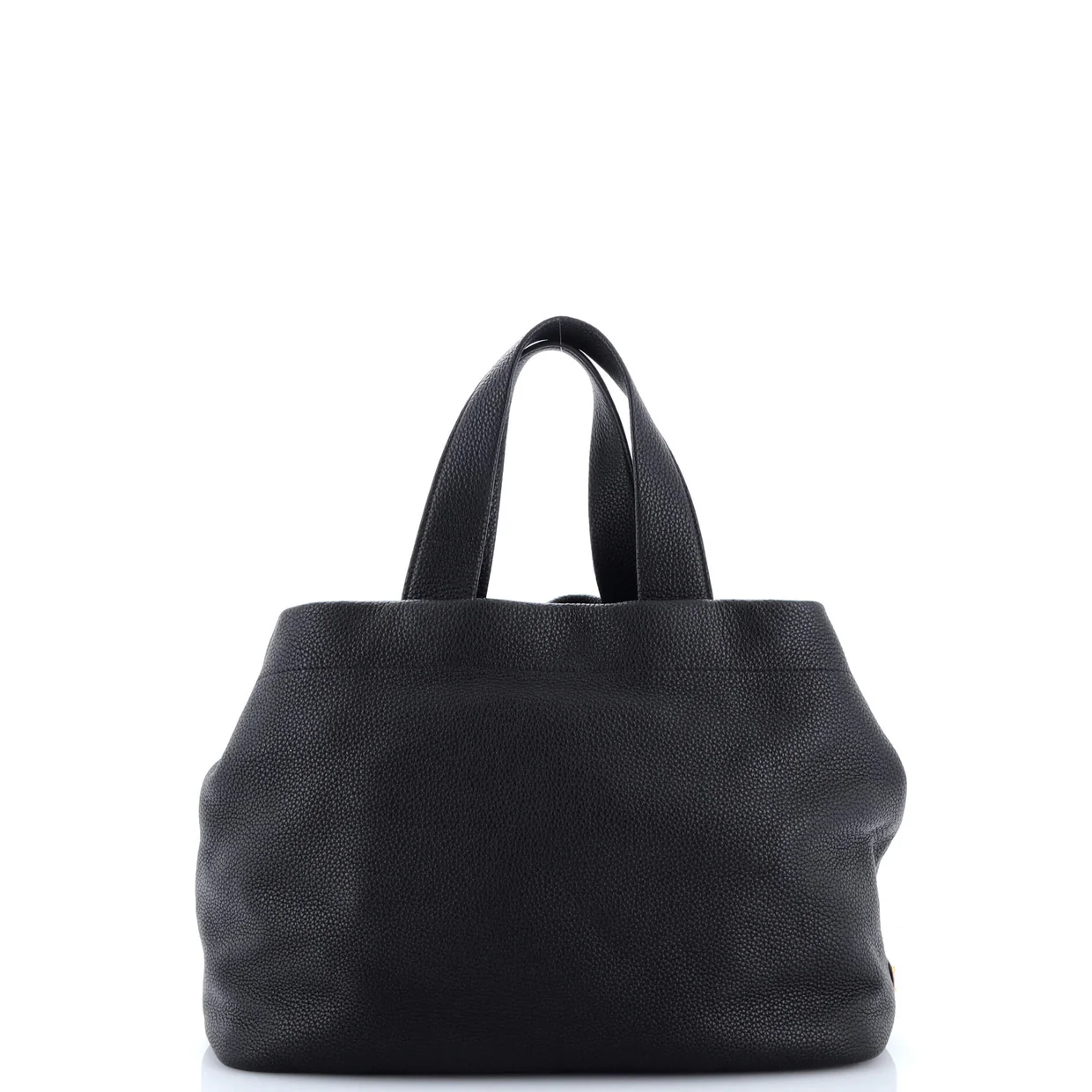 Logo Tote Perforated Leather Medium - Deep Luxury