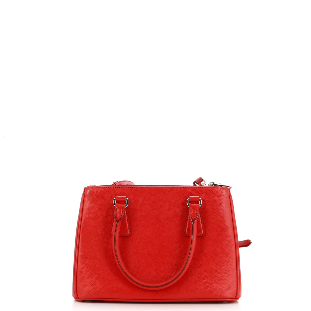 Galleria Double Zip Tote Saffiano Leather Small - Deep Luxury