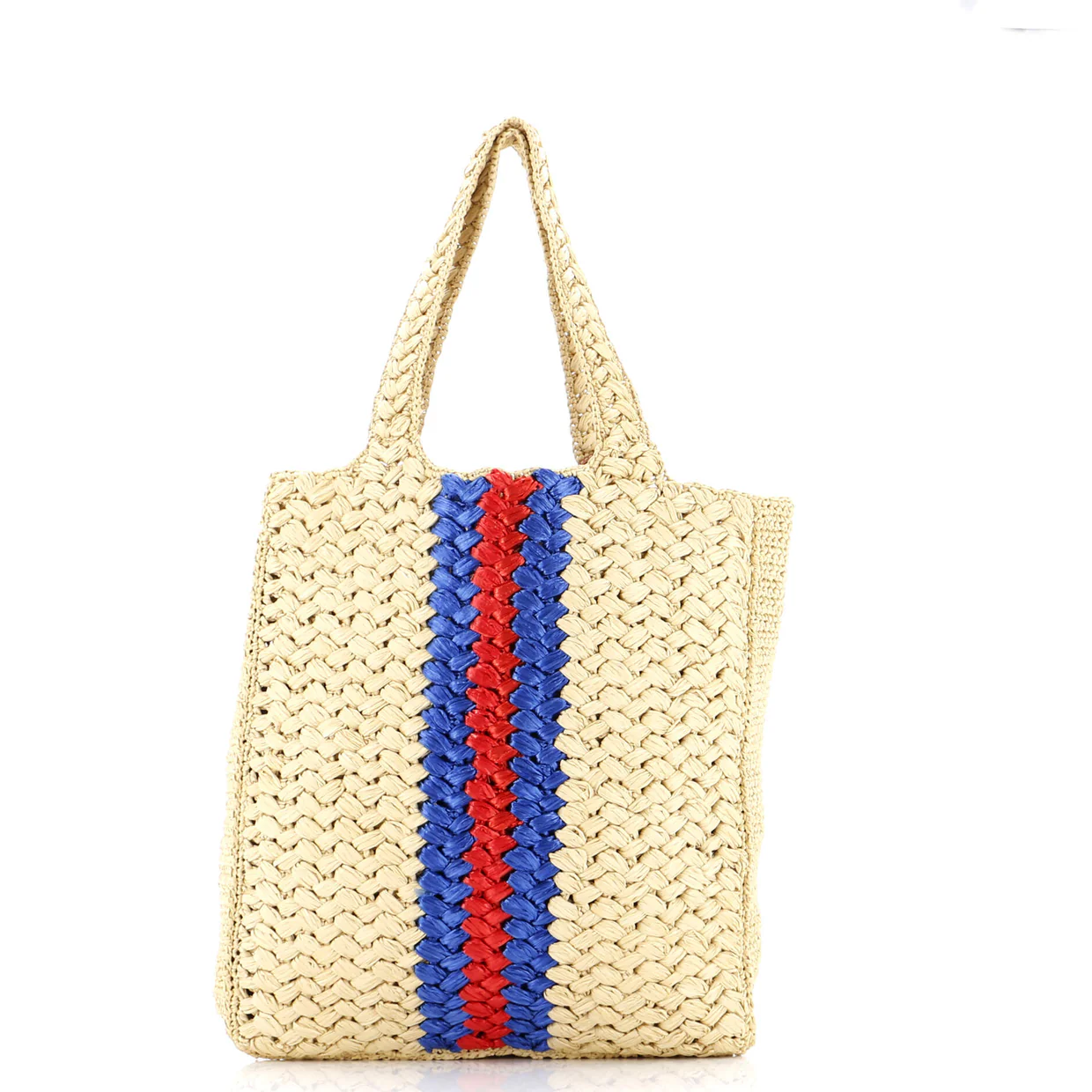 Blondie NM Open Tote Raffia Small - Deep Luxury