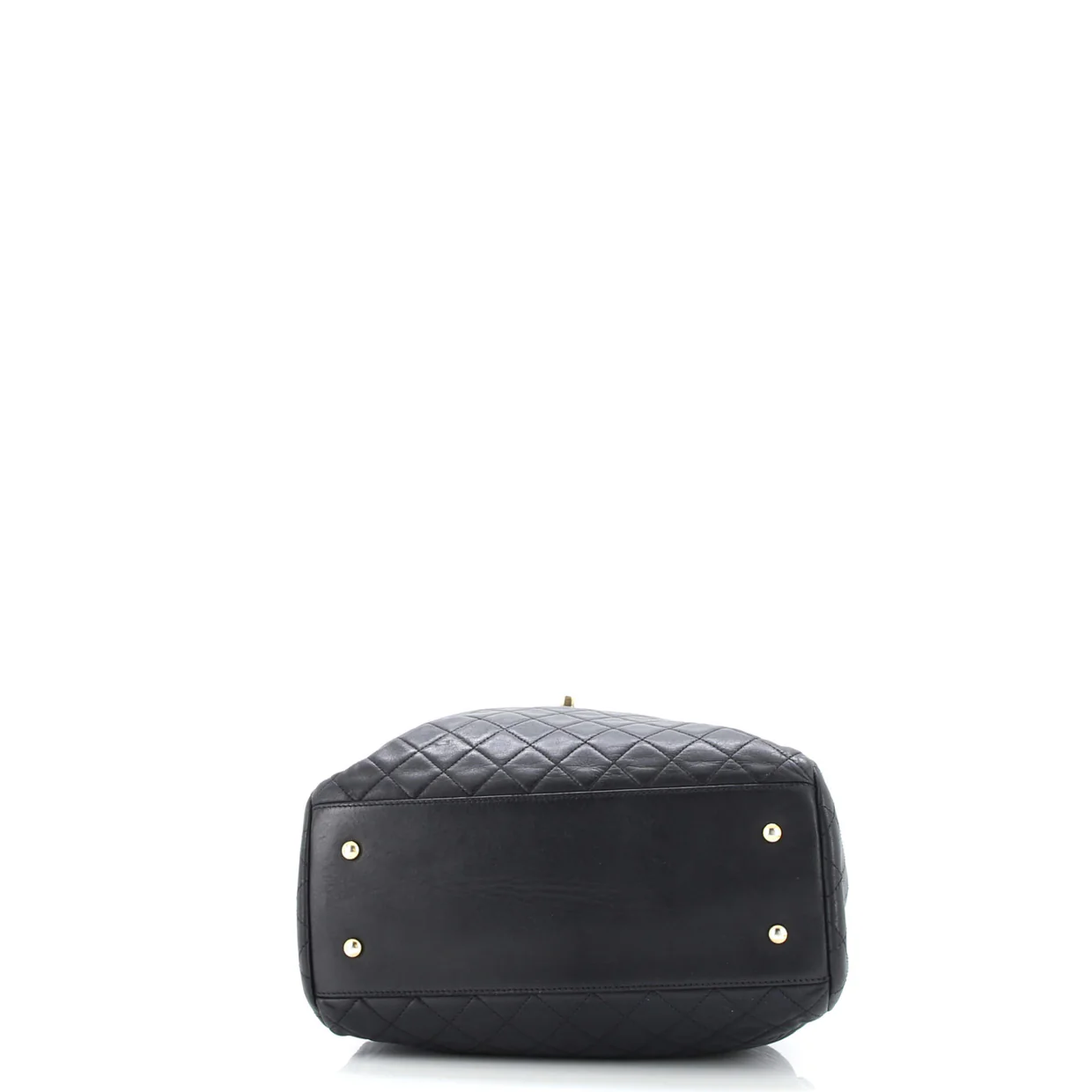 Drawstring CC Lock Bucket Bag Quilted Lambskin Small - Deep Luxury